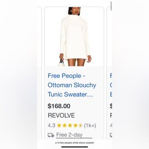 Free People Ottoman Slouchy Tunic Sweater Dress